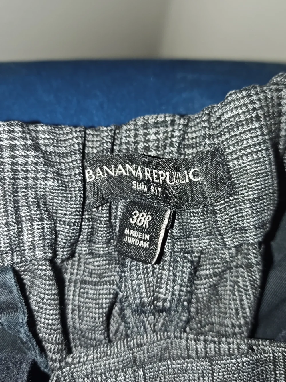 Banana Republic Men's 38R Chinos Gray Plaid